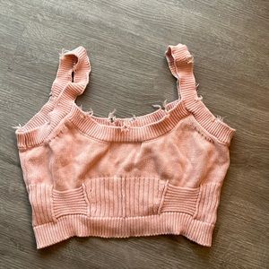 Ser.o.ya cropped pink top